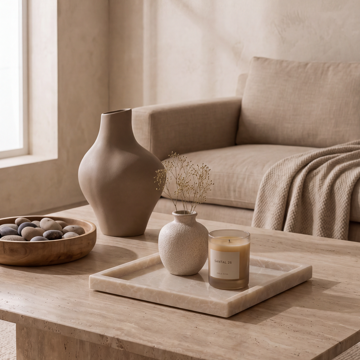 Marble Square Tray